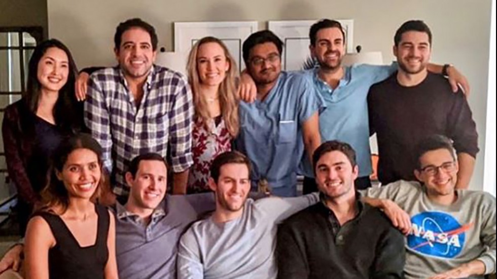 plastic surgery residents posing for photo